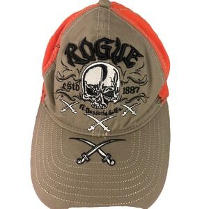 Rogue‎ Skull Swords Y2K Style Hat Baseball Cap Metal Grunge Tribal Edgy Punk